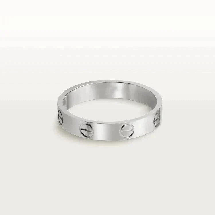[Marin-Jewelry]LOVE RING 4MM 1 DIAMOND SILVER