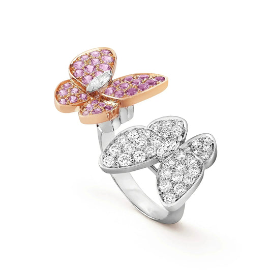 [Marin-Jewelry]TWIN BUTTERFLY DIAMOND RING